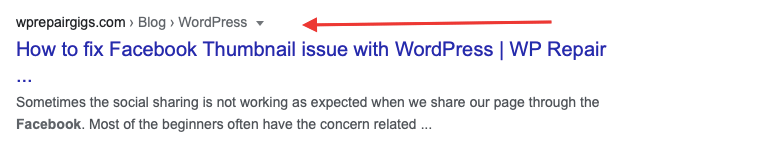 WordPress Breadcrumbs