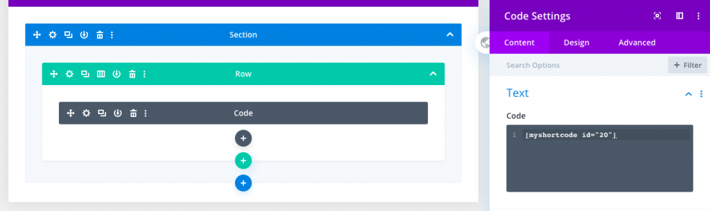 Divi Shortcode Window