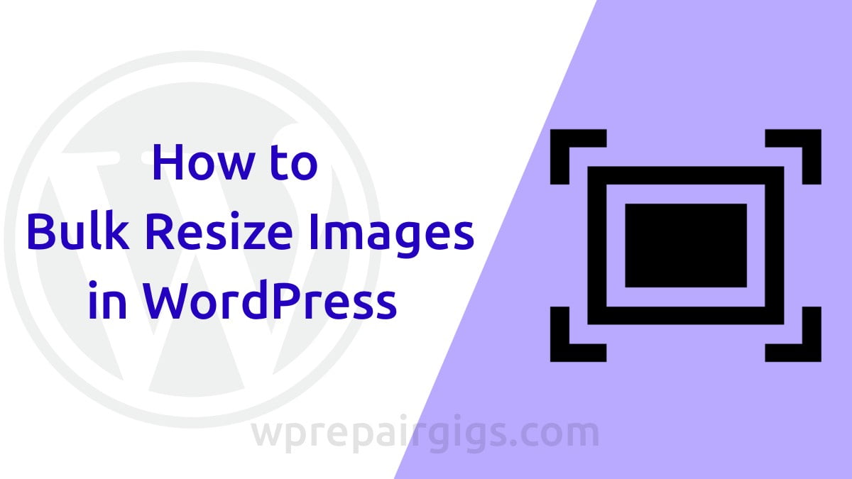 How to Bulk Resize Images in WordPress