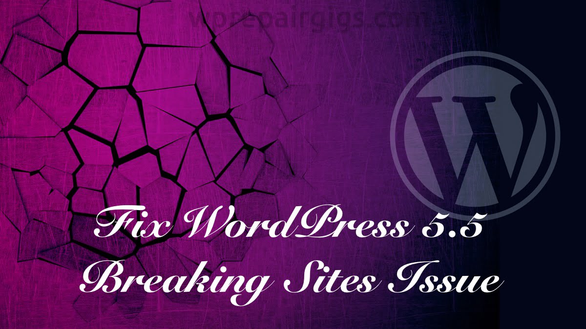 How to Fix WordPress 5.5 Breaking Sites and Plugins Issue